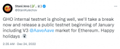 bitpie官网首页|Aave将于1月发布其稳定币GHO的公共测试网 